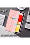 جراب حماية ذكي قابل للطي لجهاز iPad Air 4 (2020) مقاس 10.9 بوصة، وردي - 3