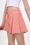 Girl's Basic Ribbed Shorts with Elastic Waist - Detailed Cuffs - 3