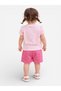Infant Girls Floral Graphic T-Shirt & Shorts Set – Pink - 3
