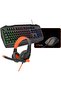 Meetion C490 4 in 1 Gaming Combo RGB Keyboard 3200DPI Mouse Backlit Headphone Microphone & Mouse Pad - 6