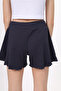 Girl's Basic Ribbed Shorts with Elastic Waist - Detailed Cuffs - 6