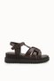 Elara Serena Women's Sandals 0012810 Brown - 7