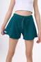 Girl's Basic Ribbed Shorts with Elastic Waist - Detailed Cuffs - 3