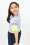 Girl's Printed Crew Neck Short Sleeve T-Shirt - 3