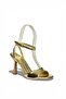Y997264609 Gold Thin Heeled Women's Shoes - 4