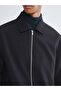 Lcw Vision Black Shirt Collar Men's Jacket - 4