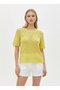 Women's Crew Neck Openwork Soft Textured Knitwear Sweater 8718Sw