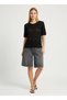 Women's Crew Neck Openwork Soft Textured Knitwear Sweater 8718Sw - 2