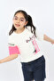 Girl's Printed Crew Neck Short Sleeve T-Shirt - 2