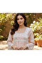 Premium Long Nightgown with Scalloped Floral lace Detailing - 6