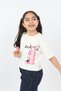 Girl's Printed Crew Neck Short Sleeve T-Shirt - 5