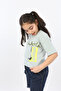 Girl's Printed Crew Neck Short Sleeve T-Shirt - 4