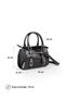 Alia Women's Vintage Design Buckle Detailed Zippered Daily Hand Shoulder and Crossbody Bag