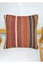 Handwoven Kilim Cushion Cover (40X40 cm) - 3