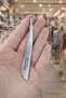 Slanted Precision Tweezers for Eyebrows, Stainless Steel, Non-Slip Grip, Made in Germany - 3