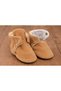 Organic Cotton Lined, Baby First Step Shoes, Non-Slip Sole, Baby Slippers, Pink Booties - 3
