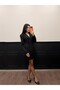 Women's Double Breasted Long Sleeve Blazer Jacket Dress - 3