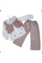 Nazar Girl's Stylish Design Plush Bolero Vest and Embroidery Detailed Holiday Set - 2