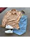 Crinkle Linen Shirt and Slimfit Jeans 2-Piece Set