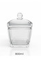 Acrylic Jar Transparent 800ml, Storage Container Clear Kitchen Organizer,BB4198