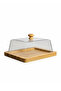 Wooden Cake Stand with Lid 20x12x2cm, Serving Platter, Dessert Tray,BB4208 - 2