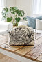 French Toile Pattern Quilted Makeup Bag – Zippered, for Daily and Travel Use - 4