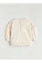 Alita City Farkıyla Lcw Baby Beige Baby Collar Soft Textured Baby Girl Sweatshirt and Leggings - 4