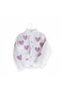 Girl's Heart Embroidered Cardigan, White Heart Printed Shirt and Jean 3-Piece Set - 6