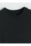 Peak New Season Girls' Crew Neck Corded Fabric T-Shirt - 2