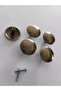 2 Pieces of Luxury Antique-Style Yellow Metal Knobs for Drawer, Cabinet, Kitchen, Wardrobe Handle - 2