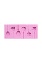 Silicone Star, Heart and Circle Shaped Candy Lollipop Mold, Pack of 6 - 5