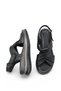 Belavavia Black Women's Knot Detailed Daily Comfortable Sole Stylish Casual Genuine Leather Sandals - 4