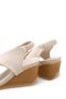 Galivora Beige Women's Wedge Sole Cross Strap Detailed Daily Comfortable Stylish Casual Sandals - 8