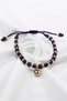 Purple Colored Glass Evil Eye Beaded Bracelet with Elevator Charm, Gift Bracelet - 6
