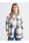 Özmarka New Season Plaid Oversized Women's Shirt
