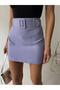 Women's High Waist Belted Pencil Mini Skirt