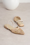 Sequin Beaded Glitter Women's Stylish Elastic Ballerinas - 4