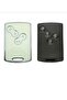 Özn Keys Clio4 Fluence Key Case Cover Compatible for Keyless Start White Silver