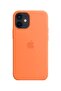 Three-layer shockproof protective case for iPhone 12 Mini – Slim, scratch-resistant orange - 4