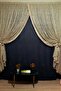 Premium Mink/Beige Broken Glass Pattern Double-Breasted Design Tulle Curtain with 3 Layers of Pleated Fabric