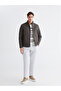 Mg Trenden Beige Standard Fit Mock Neck Men's Coat - 2