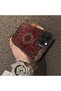 iPhone 14 Pro Max Compatible Kilim Patterned Silicone Edge Hard Back Anti-Fall Phone Case - 3