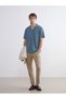 Ozmarka New Season Regular Fit Resort Collar Short Sleeve Men's Shirt - 2