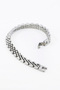 Silver Color Four Row Weave Stainless Steel Men's Bracelet, Valentine's Day Gift Men's Accessory - 5