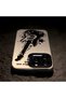 iPhone 15 Compatible Silicone Edge Hard Back Anti-Fall Phone Case with Guitar Pattern - 7