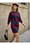 Baklava Patterned Sweater Skirt Bottom Top Set - 3