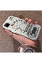 Realme C25Y Compatible Silicone Edge Hard Back Anti-Fall Phone Case with Airplane Pattern