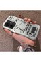 Poco M6 4g Compatible Silicone Edge Hard Back Anti-Fall Phone Case with Airplane Pattern
