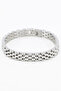 Silver Color Five-Row Mesh Stainless Steel Men's Bracelet, Valentine's Day Gift Men's Accessory - 4