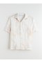 Ozmarka New Season Regular Fit Resort Collar Short Sleeve Patterned Men's Shirt - 5